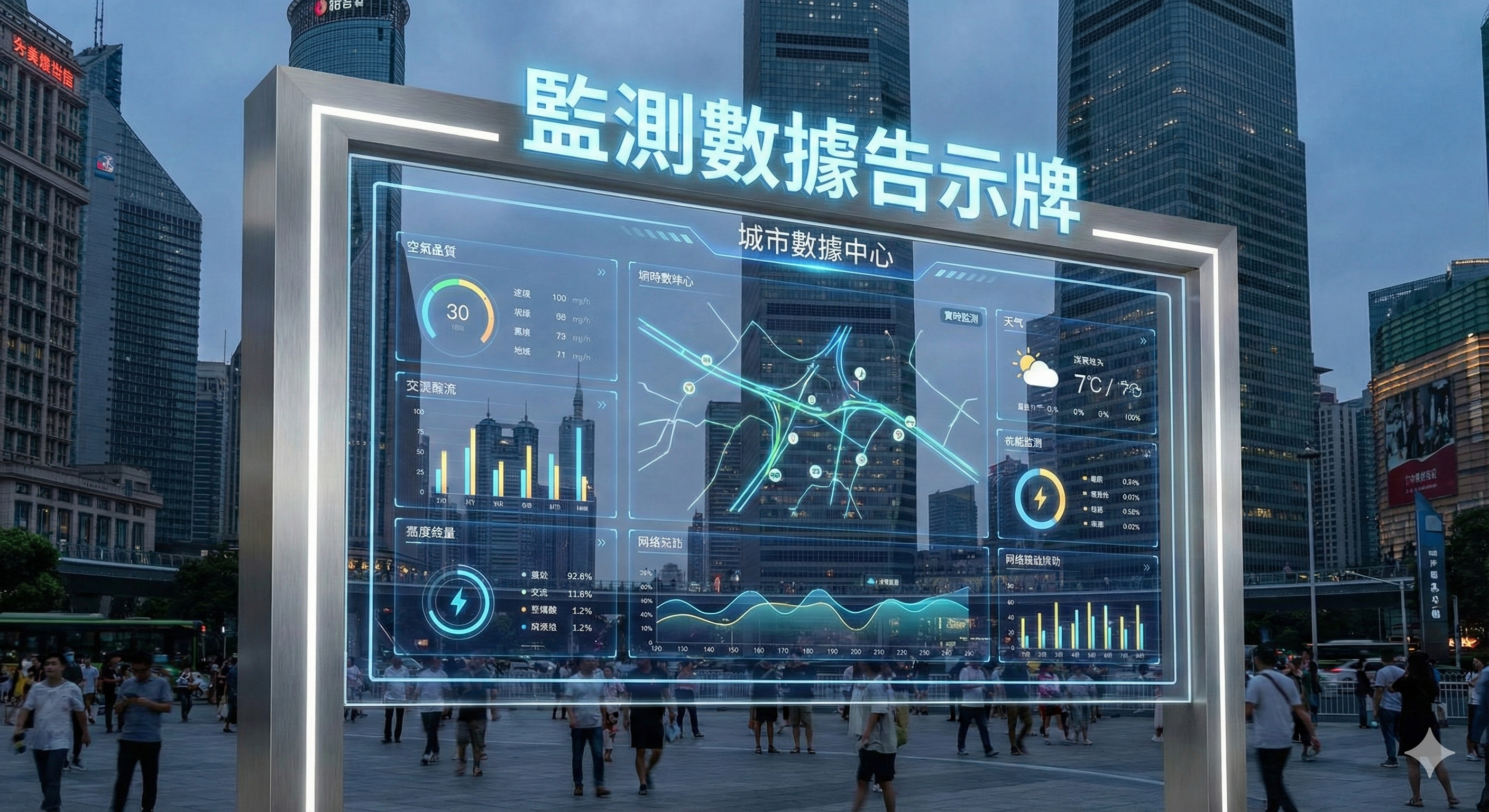 監測數據告示牌